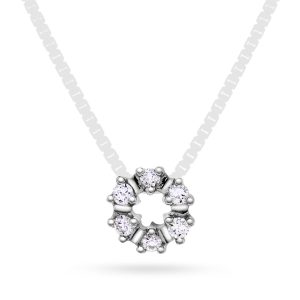 EC1914 Anheng i gull med diamant 0,12 ct TWSI, hvitt gull