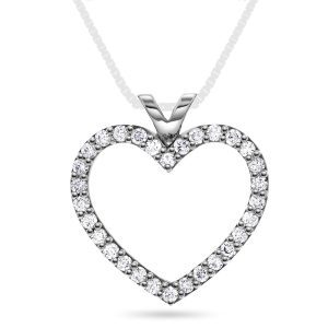 EC1914 Anheng i gull m/dia. 0,90 ct WSI, hvitt gull