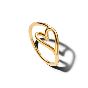 Pandora Organisk Formet Lite Hjerte Ring