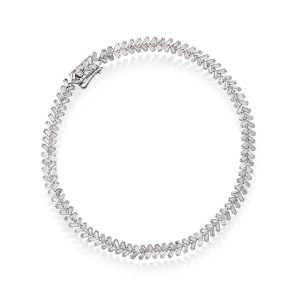EC1914 Armbånd i gull med diamant 3 ct TWSI, hvitt gull