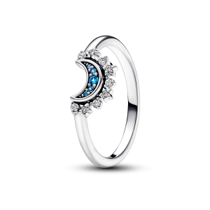 Pandora Himmelsk Blå Funklende Måne Charm