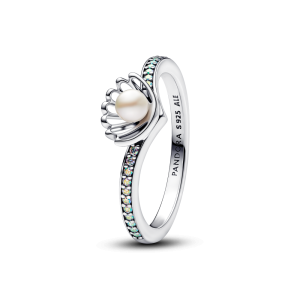 Pandora Disney Princess Ariel Skjell Behandlet Ferskvannskulturperle Ring