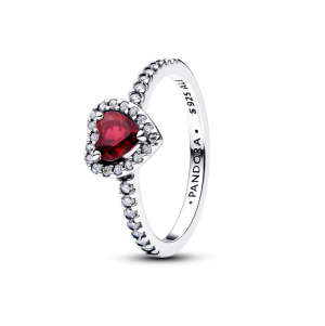 Pandora Forhøyet Fuksiarosa Hjerte Ring