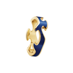 Georg Jensen Fusion Senterring, Blå