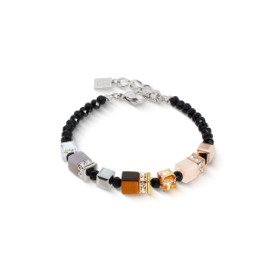 Coeur de Lion GeoCUBE® Precious Nature armbånd trefarget