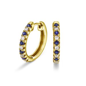 EC1914 Øreringer i gull med diamant 0,17 ct WSI, gult gull