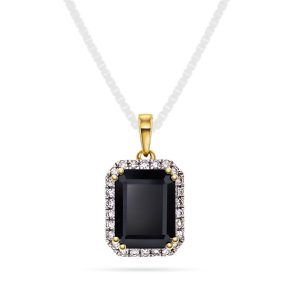 EC1914 Anheng i gull med diamant 0,14 ct WSI, gult gull
