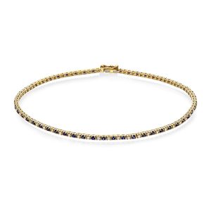 EC1914 Tennisarmbånd i gull m/dia 0,40 ct WSI, gult gull
