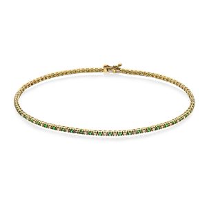 EC1914 Tennisarmbånd i gull m/dia 0,40 ct WSI, gult gull