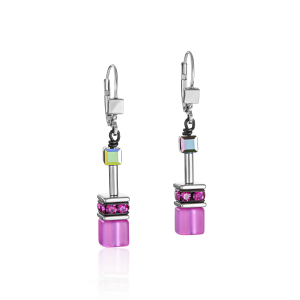 Coeur de Lion GeoCUBE® øredobber rosa