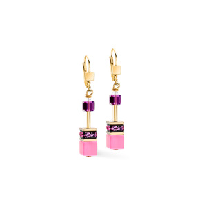 Coeur de Lion GeoCUBE® Iconic øredobber rosa-syrin
