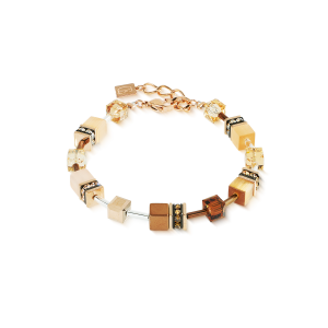 Coeur de Lion GeoCUBE® Iconic armbånd Mocha Mousse
