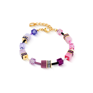 Coeur de Lion GeoCUBE® Iconic armbånd rosa-syrin