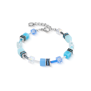 Coeur de Lion GeoCUBE® Iconic armbånd akva-blå
