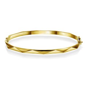 EC1914 Fasett armring i gull, gult gull