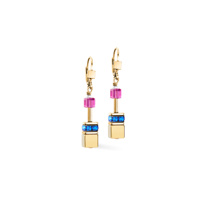 Coeur de Lion GeoCUBE® Iconic Metallic øredobber Rainbow gull