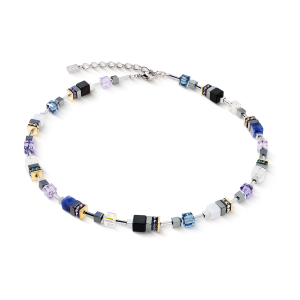 Coeur de Lion GeoCUBE® Precious Motion halskjede Blue Moon Bicolour
