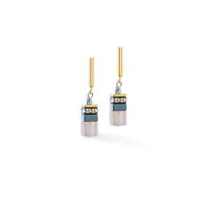 Coeur de Lion GeoCUBE® Precious Motion øredobber Stone Whisper gull