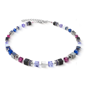 Coeur de Lion GeoCUBE® Precious Statement halskjede Blue Moon