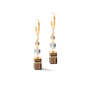 Coeur de Lion GeoCUBE® Precious Statement øredobber gyllen Blush