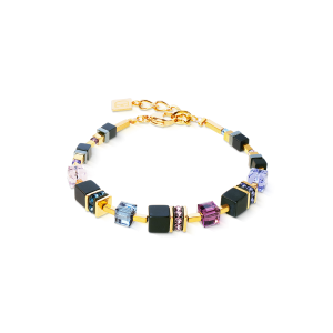 Coeur de Lion GeoCUBE® Precious Classic armbånd Blue Moon gull
