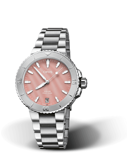 Aquis Date 36,5mm - Rosa perlemor