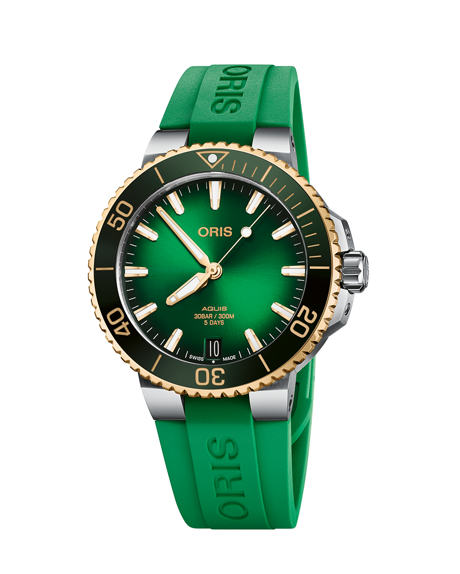 Aquis Date Caliber 400 Grønn- 41,5mm Bicolour