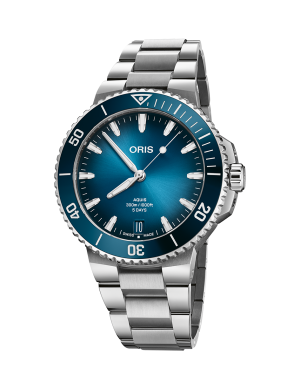 Aquis Date Caliber 400 Blå 43,5mm m/ lenke