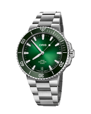 Oris Aquis Date Caliber 400 Grønn m/ lenke - 43,5mm