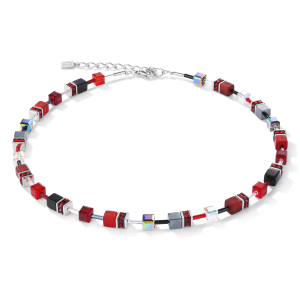Coeur de Lion GeoCUBE® halskjede rød-hematitt