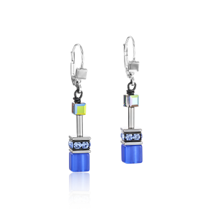 Coeur de Lion GeoCUBE® øredobber kobolt blå