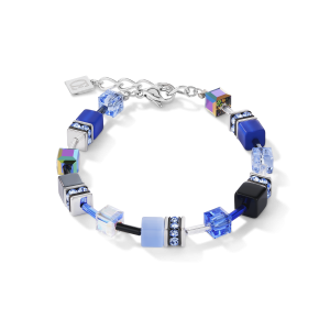 Coeur de Lion GeoCUBE® armbånd kobolt blå