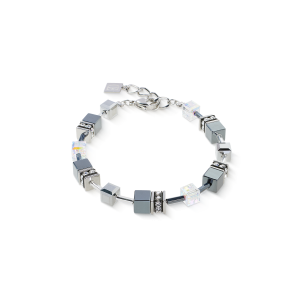 Coeur de Lion GeoCUBE® armbånd platina