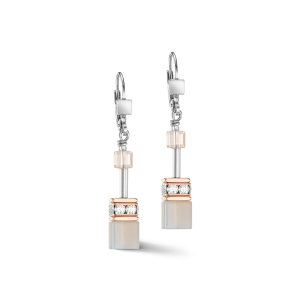 Coeur de Lion GeoCUBE® Iconic Precious øredobber roségull-fersken
