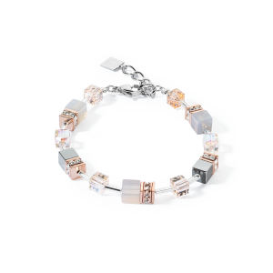 Coeur de Lion GeoCUBE® Iconic Precious armbånd roségull-fersken