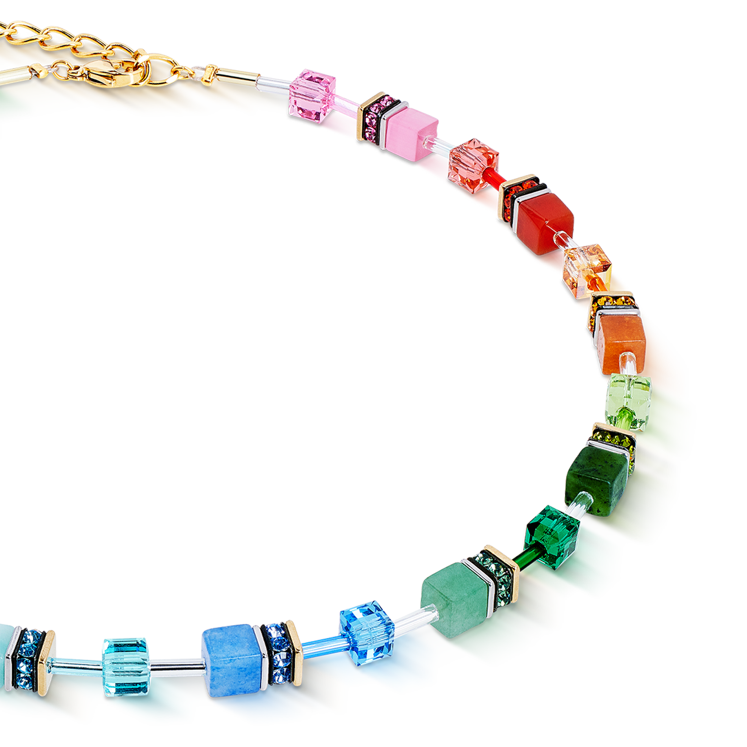 Coeur de Lion GeoCUBE® Iconic Precious halskjede Rainbow - Bilde 2