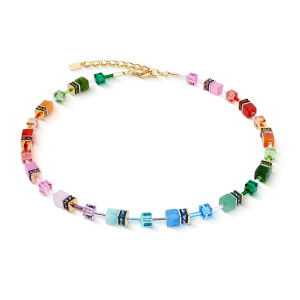 Coeur de Lion GeoCUBE® Iconic Precious halskjede Rainbow