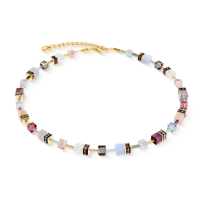 Coeur de Lion GeoCUBE® Iconic Precious halskjede Golden Blush