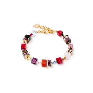 Coeur de Lion GeoCUBE® Iconic Precious armbånd Festive rød