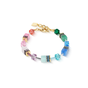 Coeur de Lion GeoCUBE® Iconic Precious armbånd Rainbow