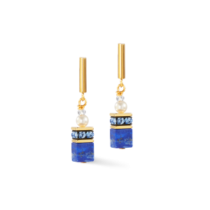 Coeur de Lion GeoCUBE® Precious Fusion Pearls øredobber blå
