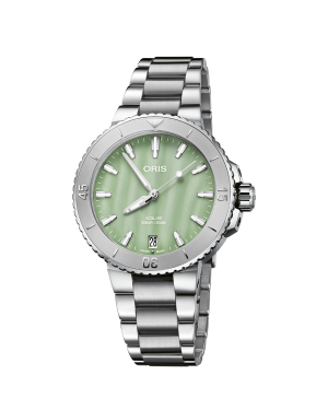 Aquis Date 36,5mm - Grønn perlemor