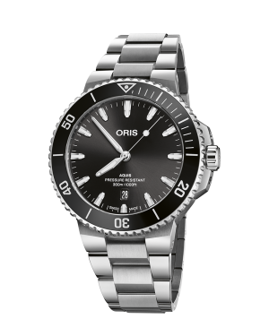 Oris Aquis Date 43,5mm - Svart m/ lenke
