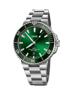 Oris Aquis Date 43,5mm - Grønn m/ lenke
