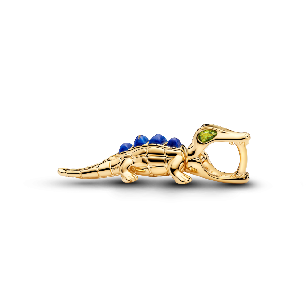 Forgylt Alligator Charm
