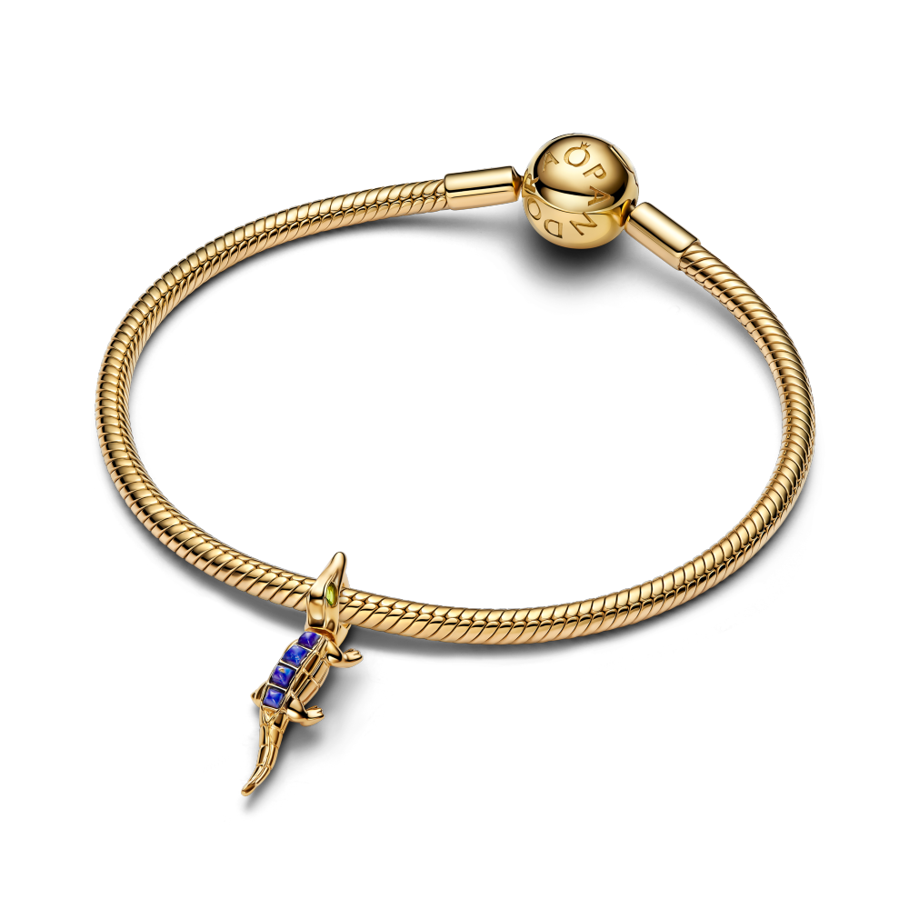 Forgylt Alligator Charm - Bilde 2