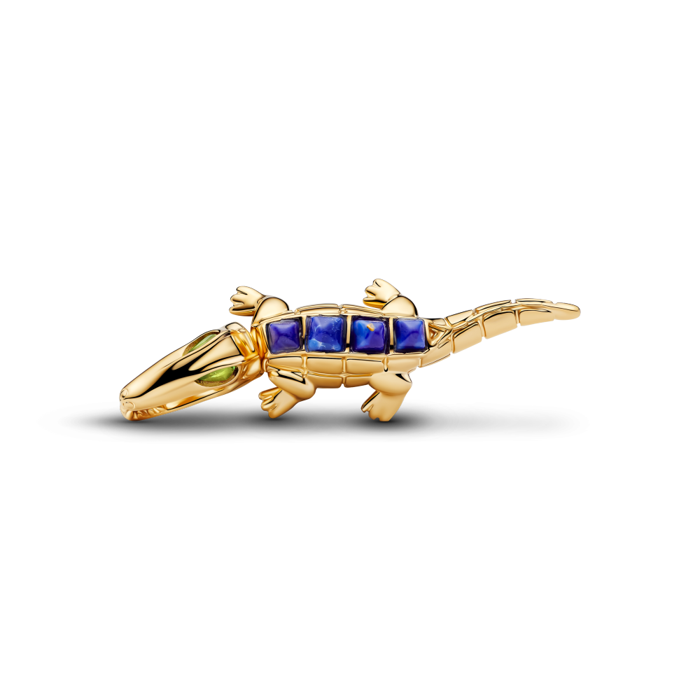 Forgylt Alligator Charm - Bilde 3