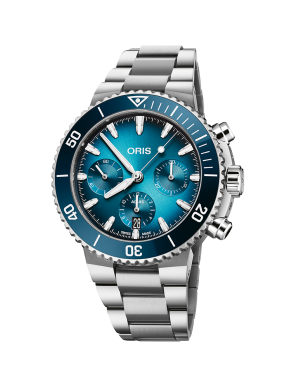 Aquis Chronograph 43,5mm Blå m/ lenke