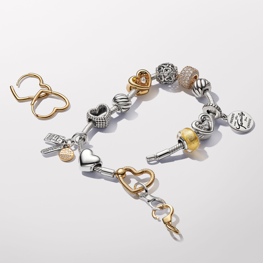 Sølv Open Your Heart charm - Bilde 3