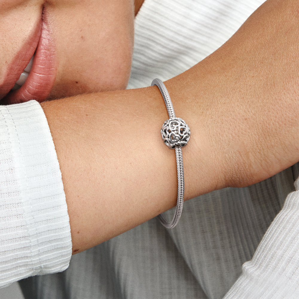Sølv Open Your Heart charm - Bilde 5